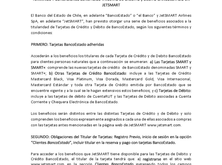 Beneficios JetSMART BancoEstado: Viaja Con Maleta Gratis