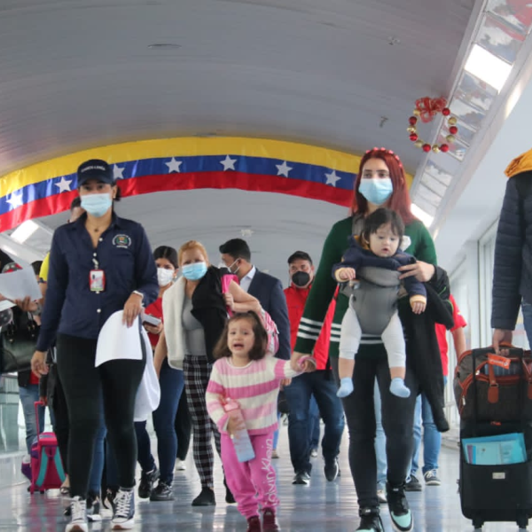 Regreso de migrantes venezolanos: 306 repatriados desde México
