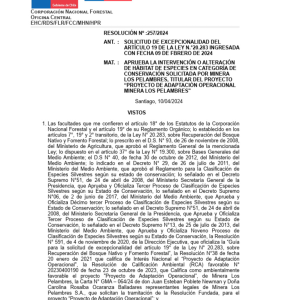 Proyecto de Adaptación Operacional: Avance y Contratación Local