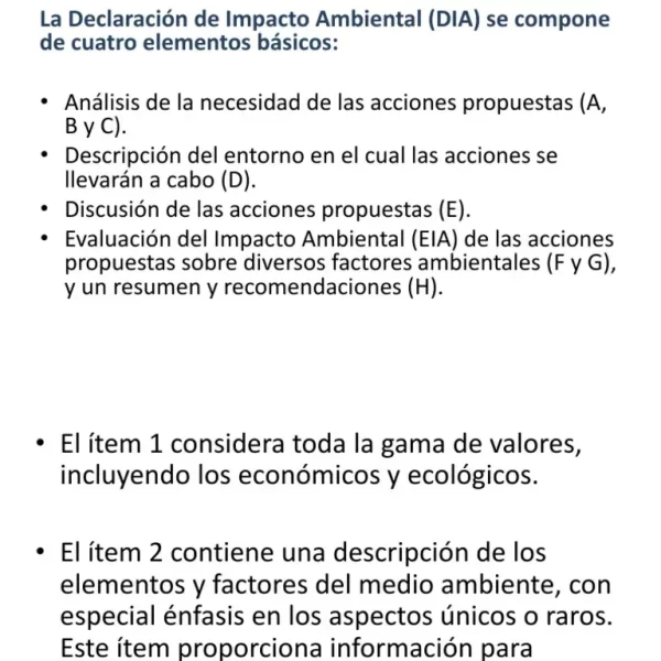 Declaración de Impacto Ambiental: Proyectos de Mayo 2025