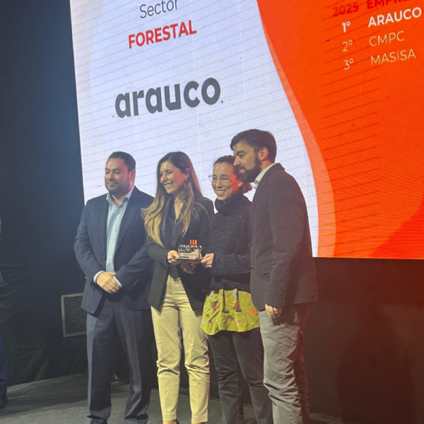 La empresa forestal fue reconocida nuevamente por el Monitor Empresarial de Reputación Corporativa (Merco Talento)