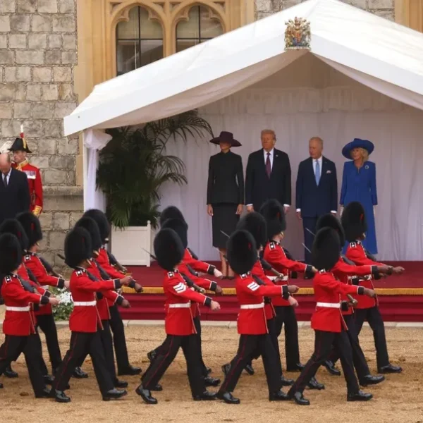 Visita de Trump al Reino Unido: Recepción en Windsor