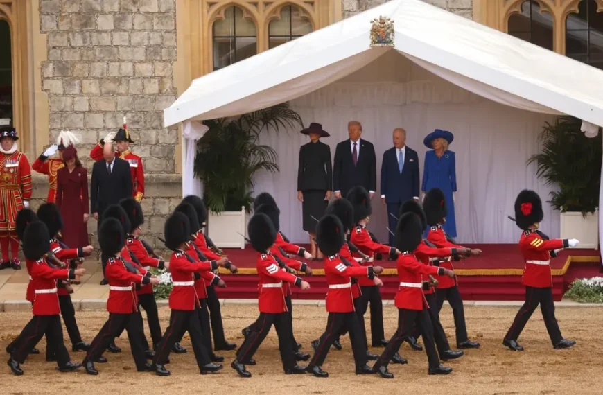 Visita de Trump al Reino Unido: Recepción en Windsor