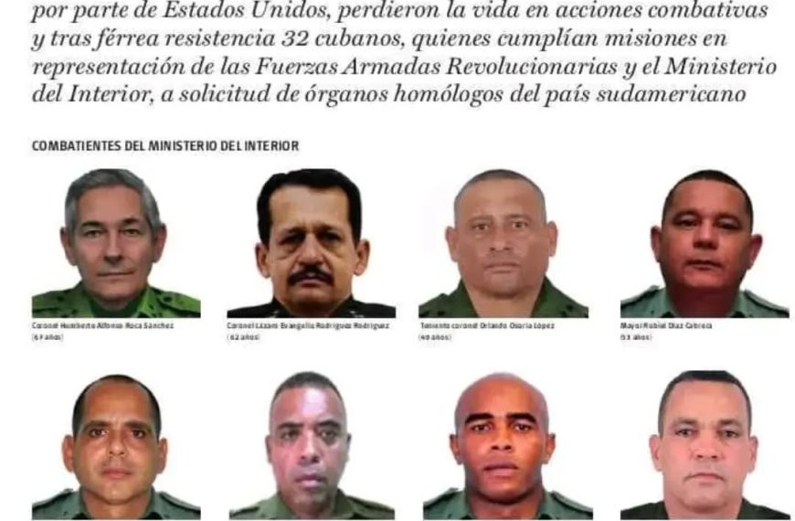Muerte de cubanos: ¿Qué revela el ataque de Estados Unidos a Venezuela?